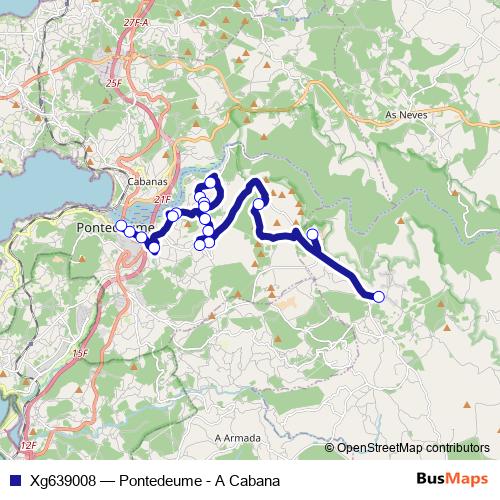 Xg639008 bus Line Map