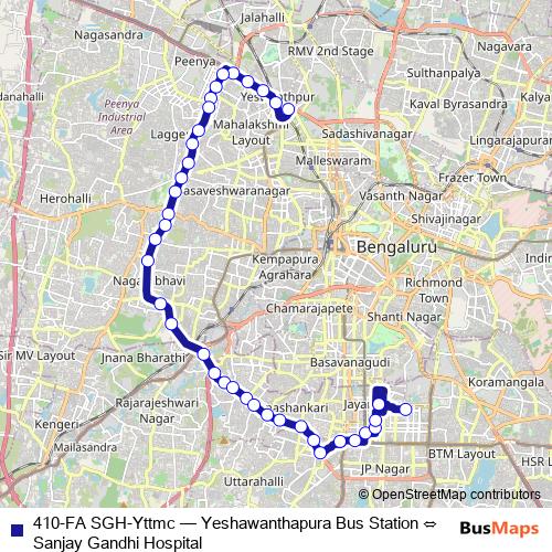410-FA SGH-Yttmc bus Line Map