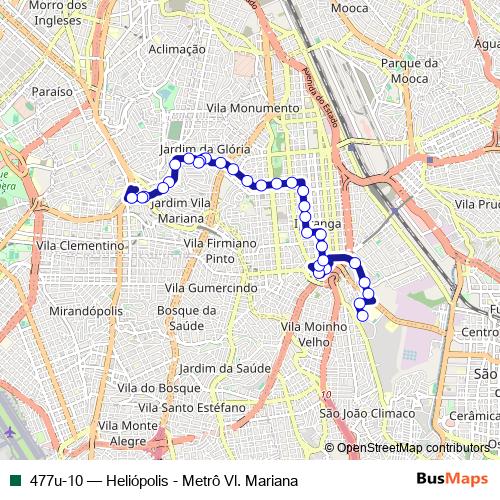 477u-10 bus Line Map