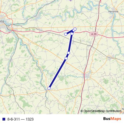 8-6-311 bus Line Map