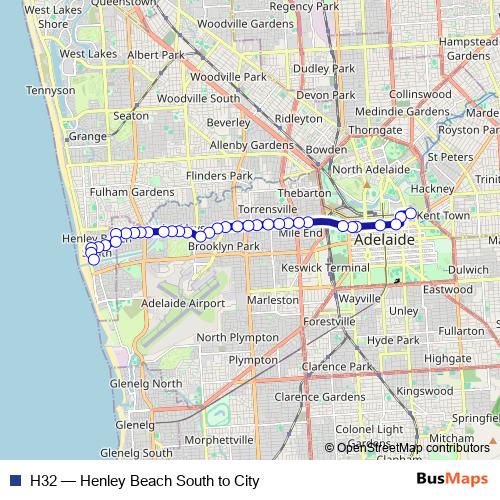 H32 bus Line Map