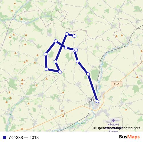 7-2-338 bus Line Map