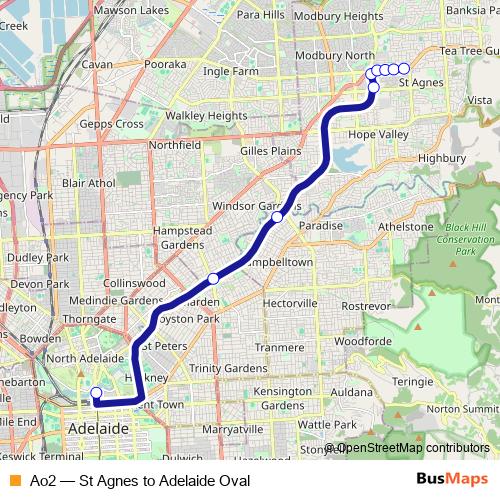 Ao2 bus Line Map