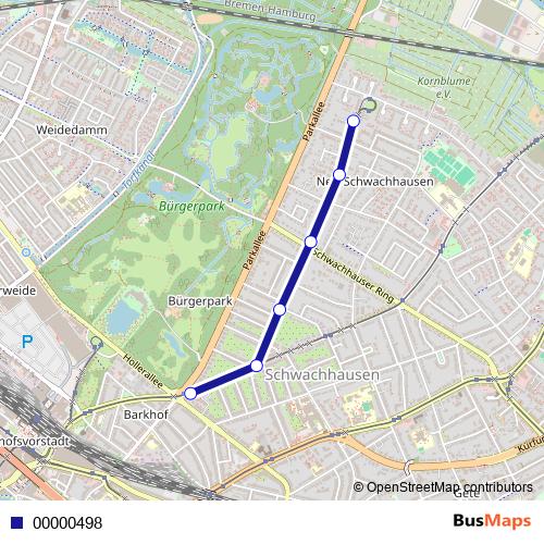 00000498 bus Line Map