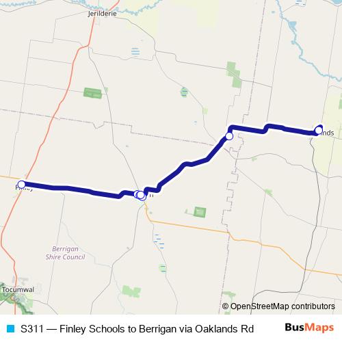 S311 bus Line Map