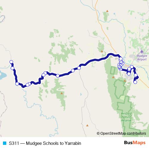 S311 bus Line Map