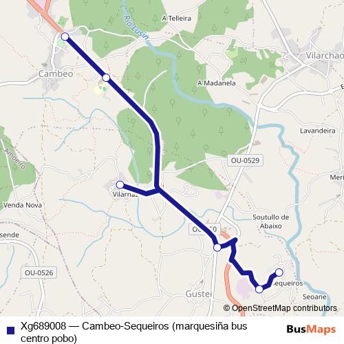 Xg689008 bus Line Map