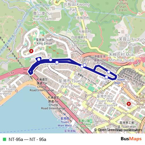 NT-95a bus Line Map