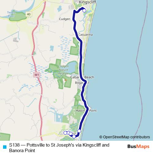 S138 bus Line Map