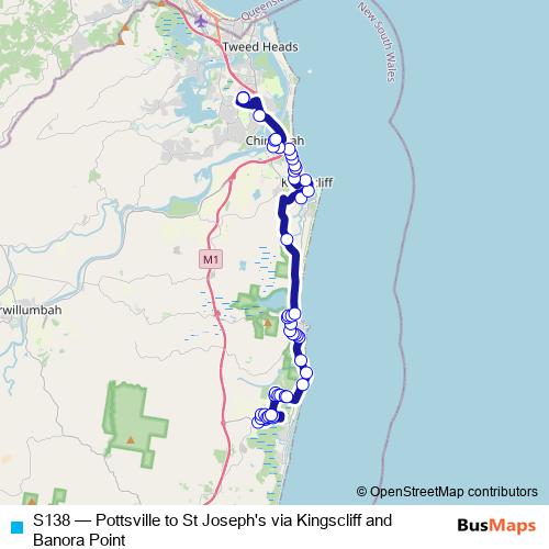S138 bus Line Map