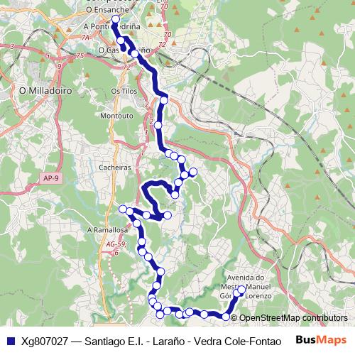 Xg807027 bus Line Map