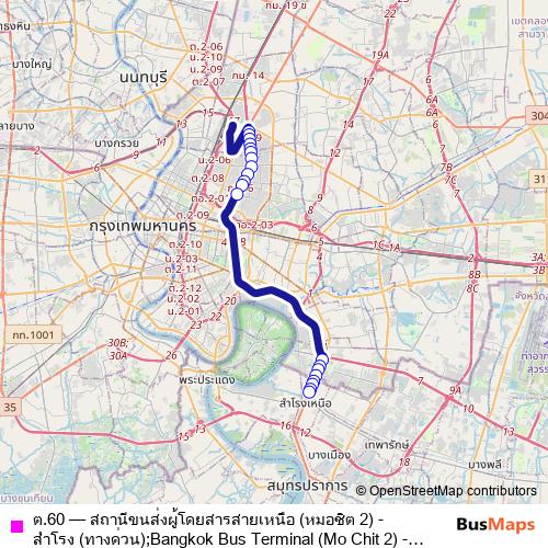 ต.60 bus Line Map