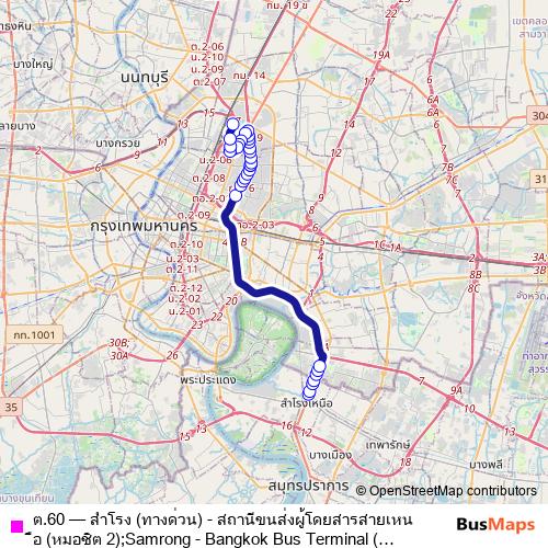 ต.60 bus Line Map