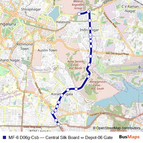 MF-6 D06g-Csb bus Line Map