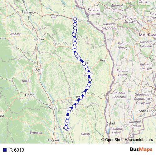 R 6313 rail Line Map