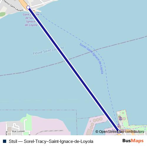Stsil ferry Line Map