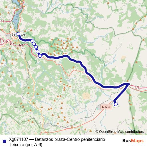 Xg871107 bus Line Map