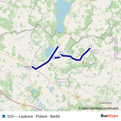 S23 bus Line Map