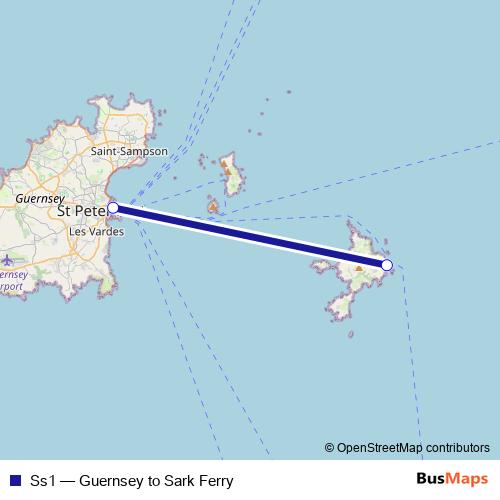 Ss1 ferry Line Map