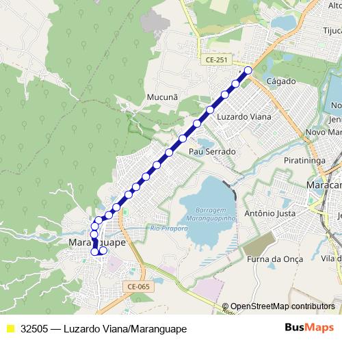 32505 bus Line Map