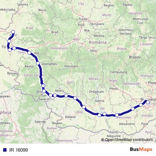 IR 16099 rail Line Map