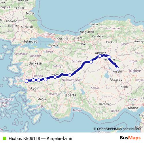 Flixbus Kk06118 bus Line Map