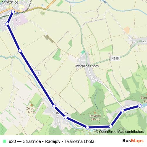 920 bus Line Map