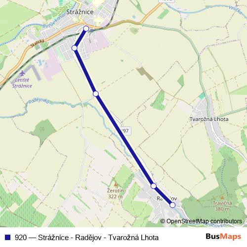 920 bus Line Map