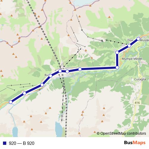 920 bus Line Map