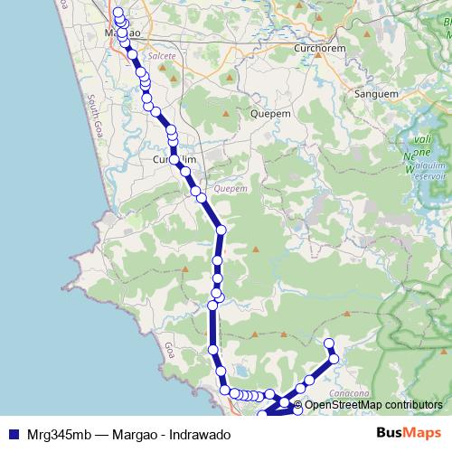 Mrg345mb bus Line Map