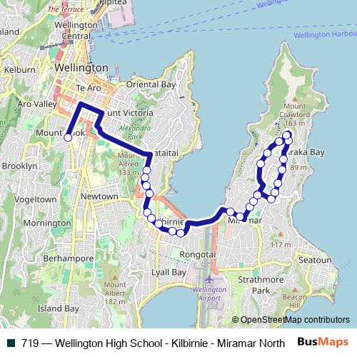 719 bus Line Map