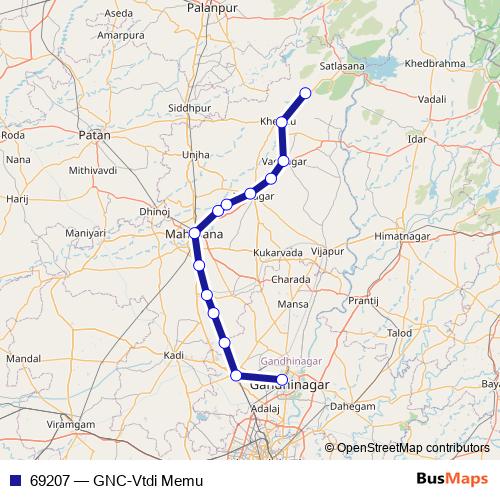 69207 rail Line Map
