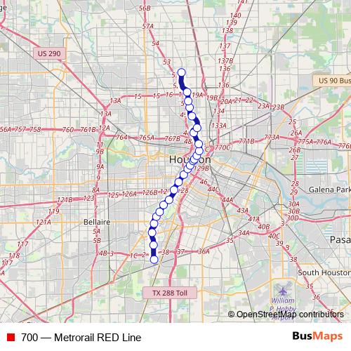 700 tram Line Map
