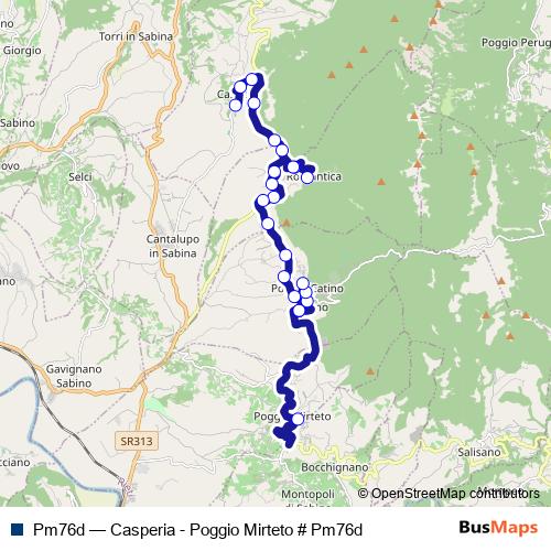 Pm76d bus Line Map