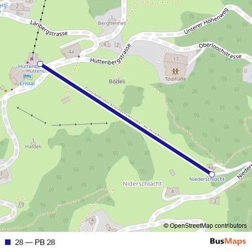 28 cable-car Line Map