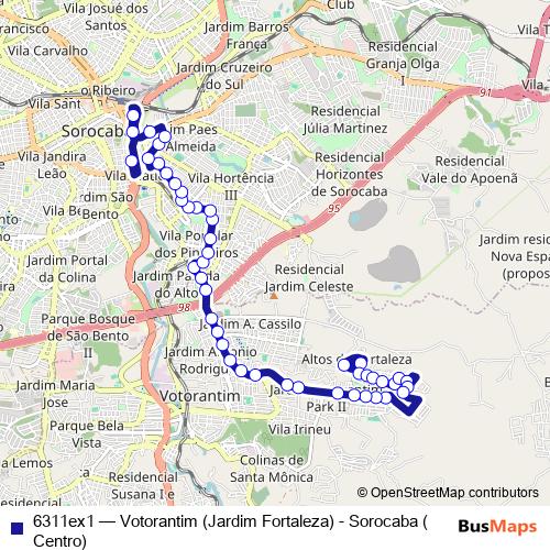 6311ex1 bus Line Map