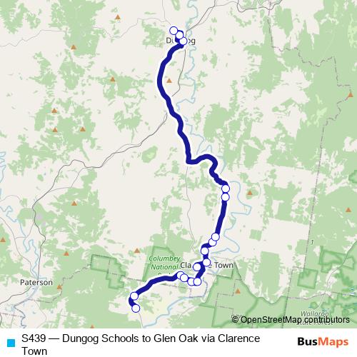 S439 bus Line Map