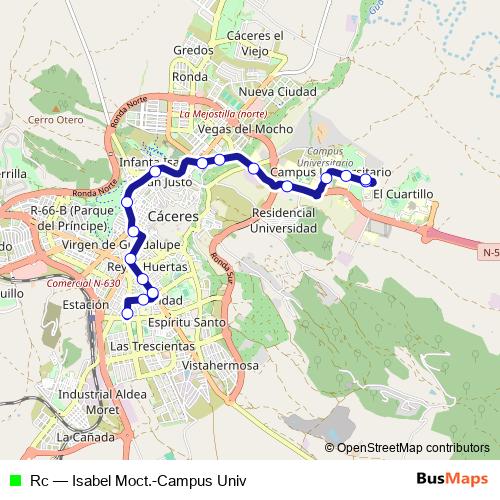 Rc bus Line Map
