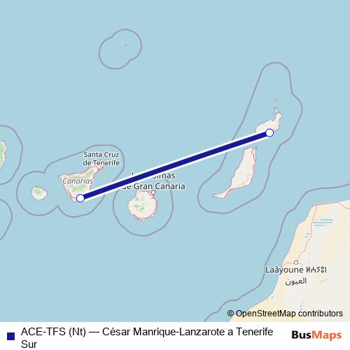 ACE-TFS (Nt) air Line Map