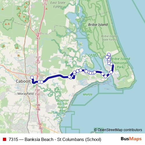7315 bus Line Map