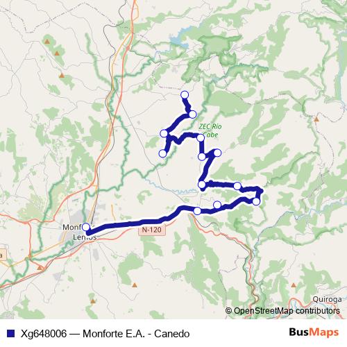 Xg648006 bus Line Map