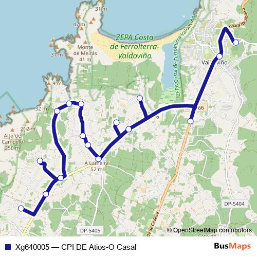 Xg640005 bus Line Map