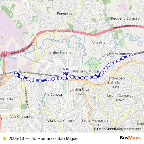 2005-10 bus Line Map