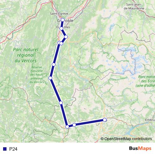 P24 rail Line Map