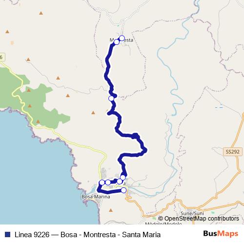 Linea 9226 bus Line Map