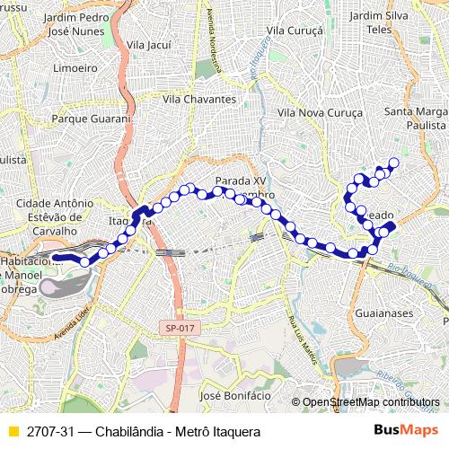 2707-31 bus Line Map