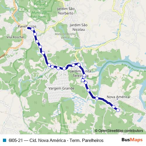 6l05-21 bus Line Map