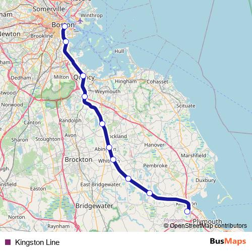 Kingston Line rail Line Map
