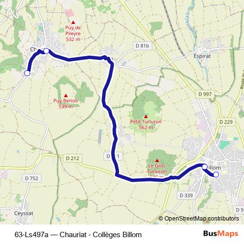 63-Ls497a bus Line Map