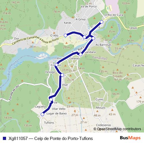 Xg811057 bus Line Map